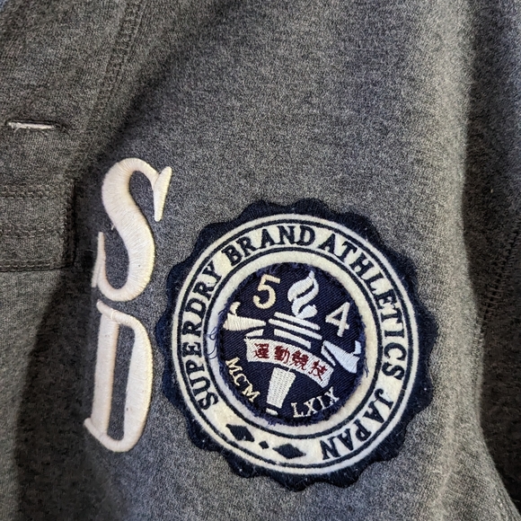 Superdry XL grey athletic fit sweatshirt - Picture 3 of 10
